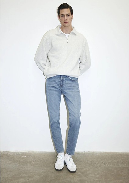 Milan Premium Blue Puslu Açık Mavi Jean Pantolon 0081083030 fiyatları