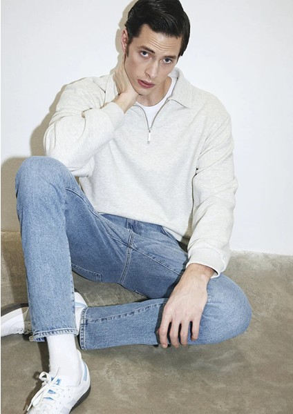 Milan Premium Blue Puslu Açık Mavi Jean Pantolon 0081083030 fırsatları