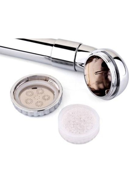 Iki Adet Arıtmalı, Kokulu ve Tasarruflu Duş Başlığı ve Telefonu Seti, Turuncu Renkli. fırsatları