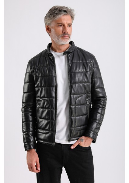 Gabriel Erkek Şişme Hakiki Deri Mont fırsatları