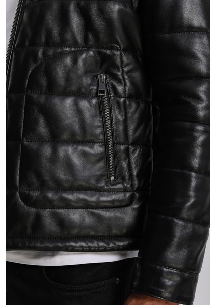 Gabriel Erkek Şişme Hakiki Deri Mont indirimleri