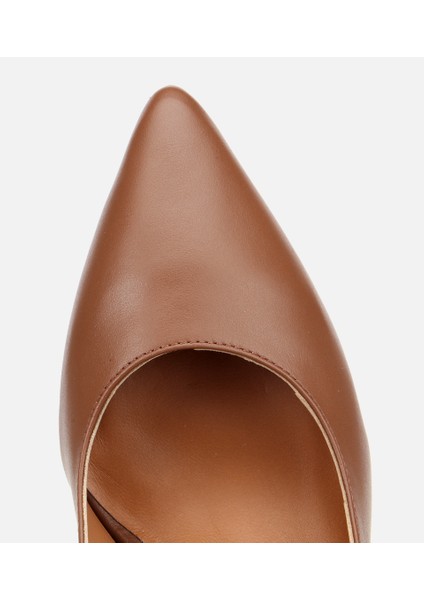 01AYH312510A370 KADIN Deri Taba Esnek Tabanlı Stiletto