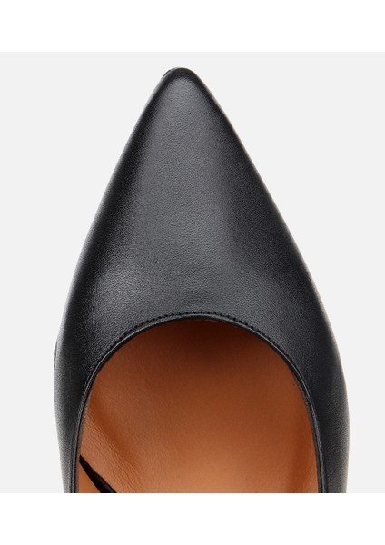 01AYH312480A100 KADIN Deri Siyah Esnek Tabanlı Stiletto