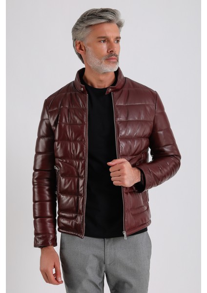 Gabriel Erkek Şişme Hakiki Deri Mont fırsatları
