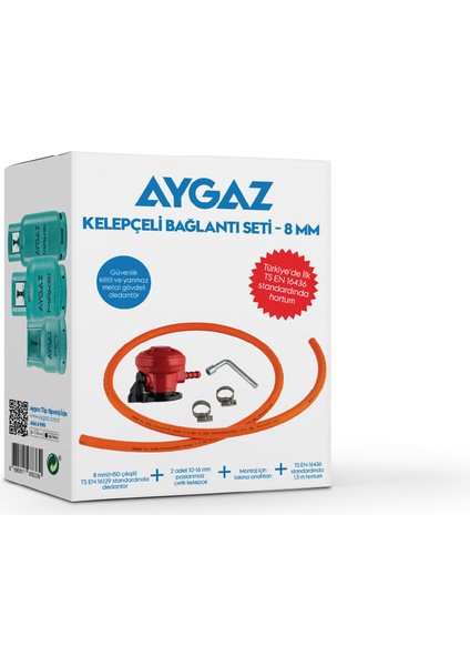 Kelepçeli Bağlantı Seti 8 mm