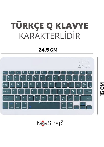 Samsung Galaxy Tab S10 S9 S8 S7 Fe Plus Ultra Lite ile Uyumlu Bluetooth Klavye Mouse Seti