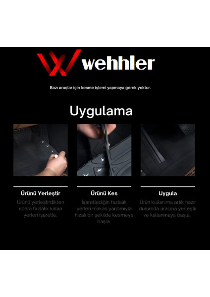 Volkswagen Caddy 2010 4d Havuzlu Universal Paspas Krom Gri