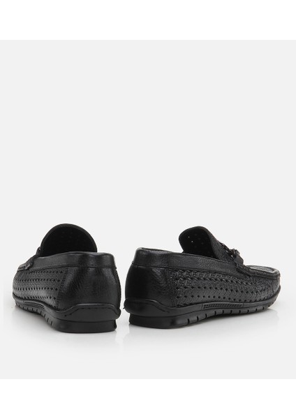Erkek Deri Siyah Loafer