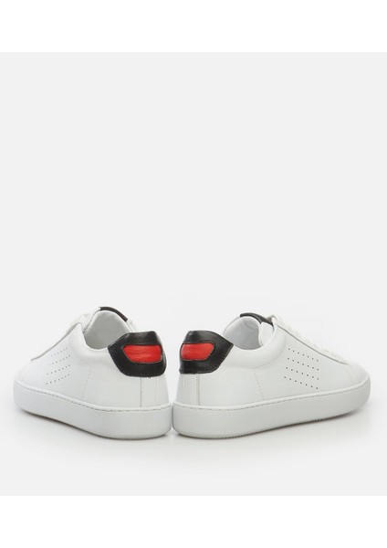 02Ayh281530A900 Hakıkı Deri Beyaz Erkek Spor Ayakkabı