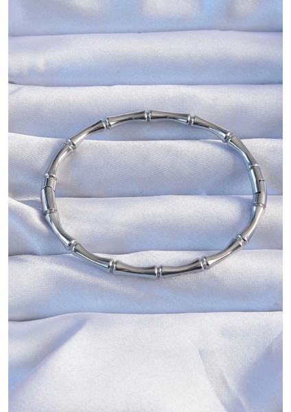 Bfs 316L Çelik Gümüş Renk Kemik Model Bileklik