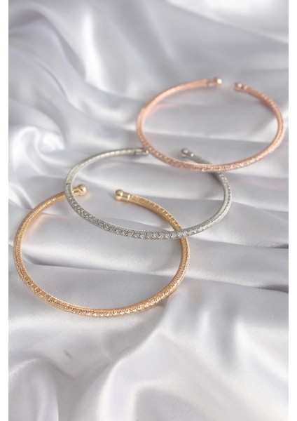 Bfs Pirinç Mix Renk Hasır Model Zirkon Taş Detay Kadın Bileklik Seti fiyatları