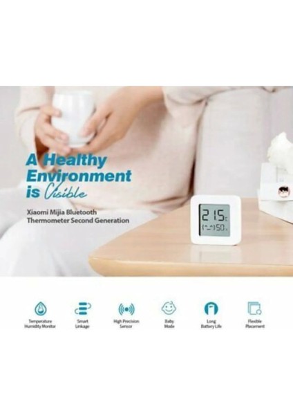 Mijia Akıllı Sıcaklık ve Nem Ölçer Termometre fırsatları