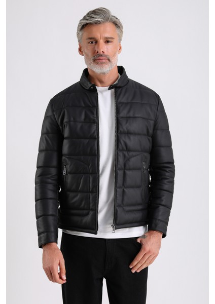 Gabriel Erkek Şişme Hakiki Deri Mont fırsatları