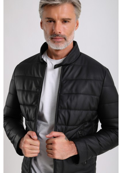 Gabriel Erkek Şişme Hakiki Deri Mont indirimleri