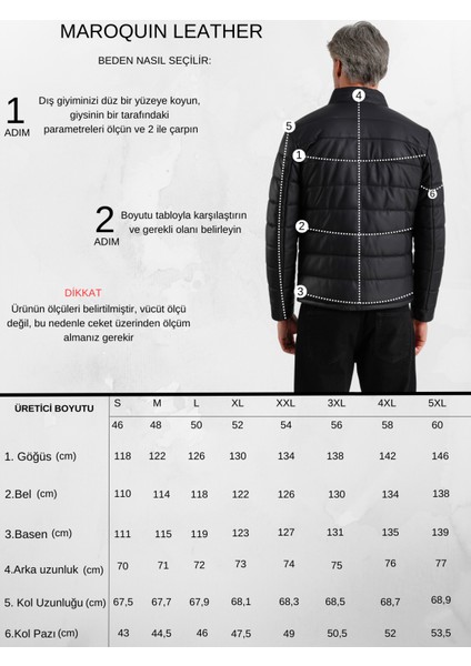 Gabriel Erkek Şişme Hakiki Deri Mont