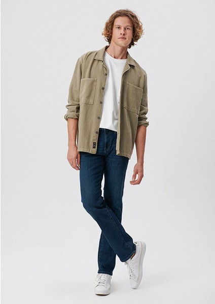 Martin Mavi Premium Puslu Koyu Mavi Jean Pantolon 0037885202 fırsatları