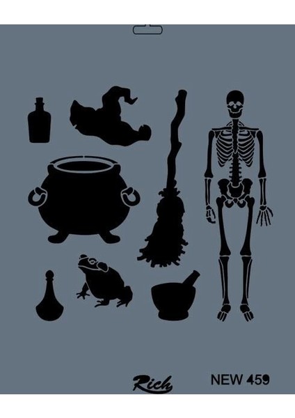 Rich New Seri N-459 Stencil 35X25 cm