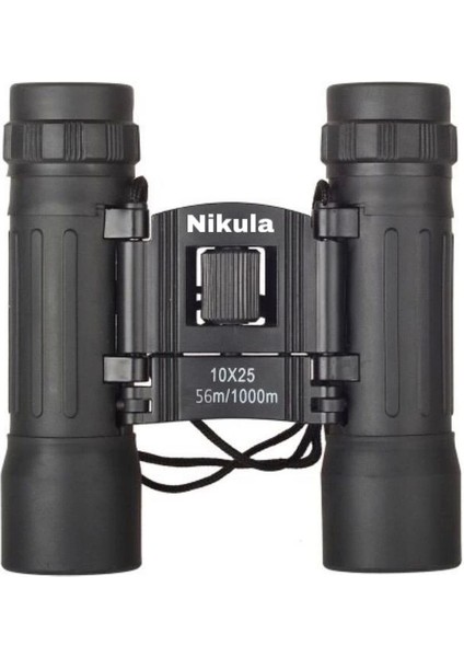 10X25 Av Dürbünü 56M/1000M Kauçuk Kaplama Siyah