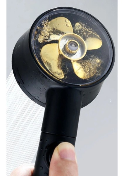 5 Modlu Turbo Duş Başlığı Siyah ile Şık ve Konforlu Duş Deneyimi