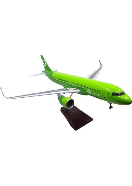 1/80 Ölçekli S7 Airlines Airbus A320 Neo Model Uçak