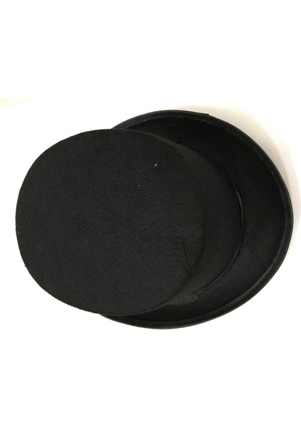 Yetişkinler Için Siyah Renk Ringmaster Sihirbaz Şapkası Fötr Şapka 15 cm