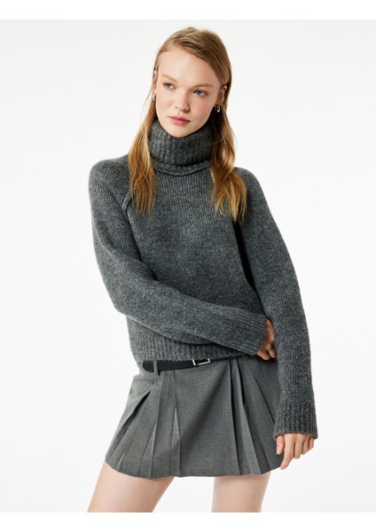 Balıkçı Yaka Uzun Kollu Triko Kazak