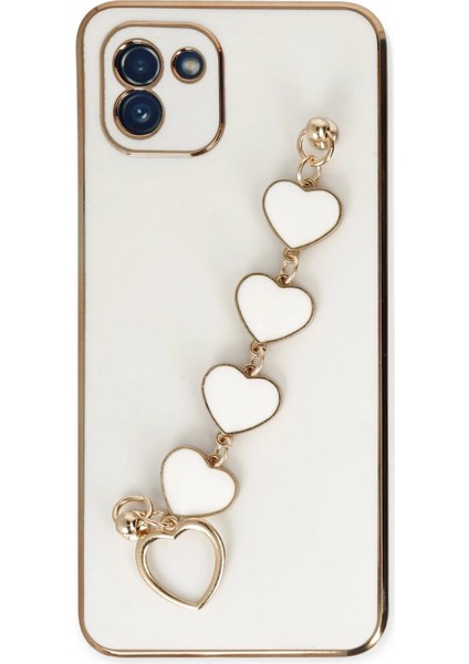 Zengezur Newface Samsung Galaxy A03 Kılıf Esila Silikon - Beyaz fiyatları