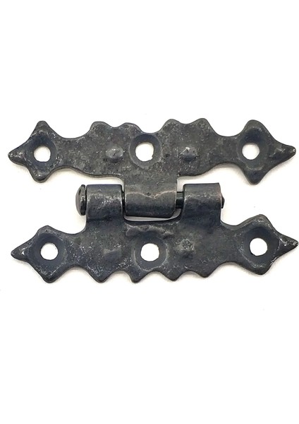 Antika Tarz Dekoratif Pirinç Yıldız Menteşe - 63X36 Mm, Oksit