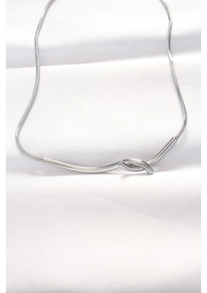 Bfs 316L Çelik Silver Renk Kolye