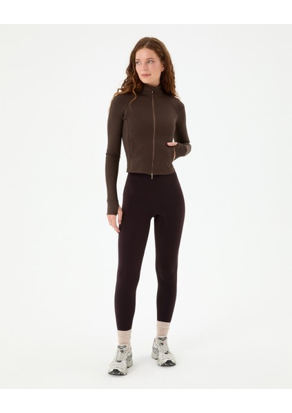 Kahverengi Dar Fit Spor Üst fiyatları