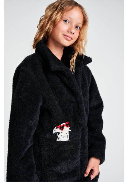 Bg Store Kız Çocuk Siyah Mont