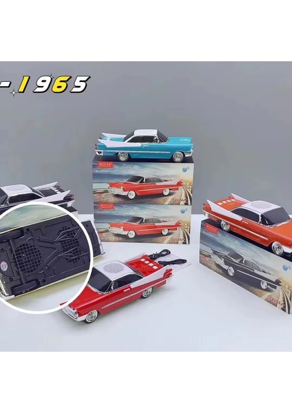 Rosepremium Wster WS-1965 Araba Görünümlü Taşınabilir Kablosuz Bluetooth Hoparlör indirimleri