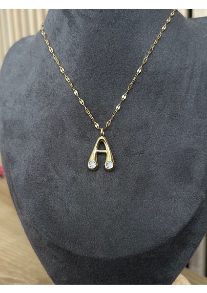 A Harfli Çelik Kolye modelleri