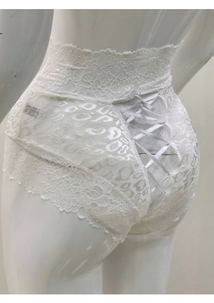 Ekru Dantelli Yüksek Bel Külot VENÜS-K1012 fırsatları