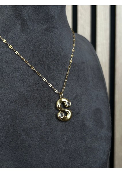 S Harfli Çelik Kolye fiyatları