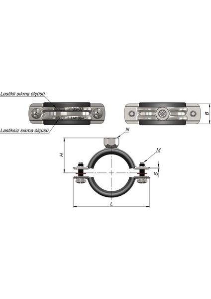 Somunlu Boru Kelepçesi 4 1/2 fiyatları