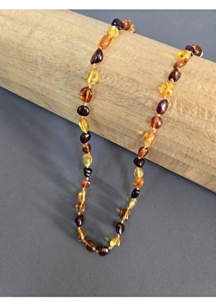 Baltık Kehribar Diş Kolyesi 33 cm Kız ve Erkek Bebekler için Güvenli Düğümleme indirimleri