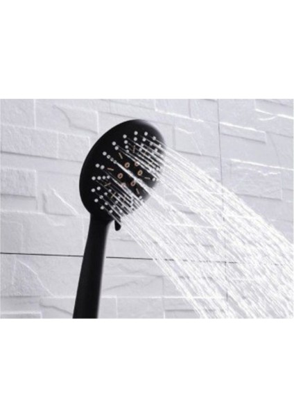 Çift Fonksiyonlu Siyah Tasarruflu Duş Başlığı, Şık ve Verimli Tasarım modelleri