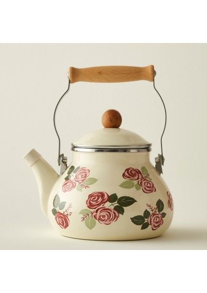 Rose Emaye Demlik Krem (2 Lt)