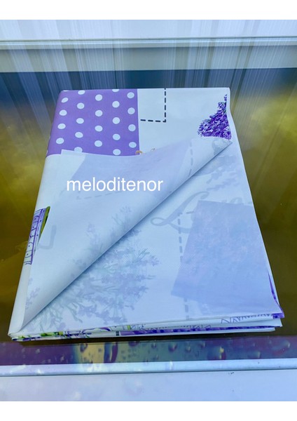 Elyaf Astarlı Lavanta Kelebek Desen Kaymaz Pvc Muşamba Masa Örtüsü fırsatları