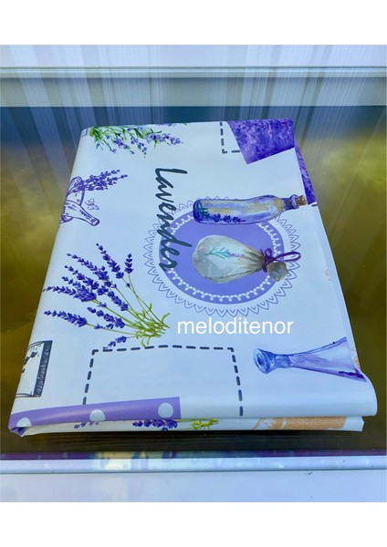 Elyaf Astarlı Lavanta Kelebek Desen Kaymaz Pvc Muşamba Masa Örtüsü indirimleri