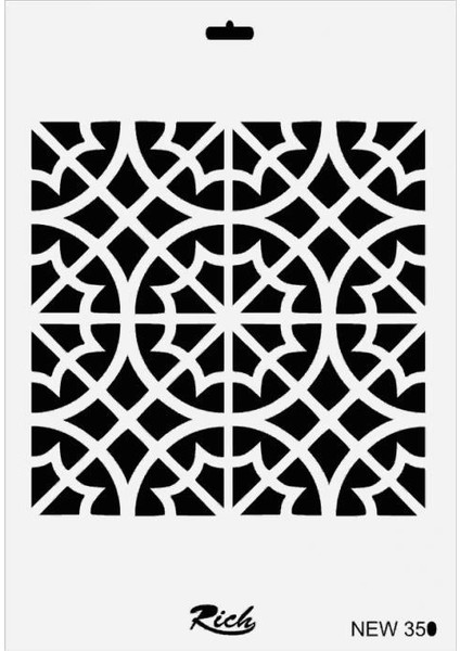 Rich New Seri N-350 Stencil 35X25 cm
