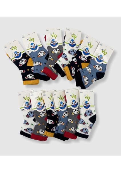 & Vip Serisi 6 Çift Pamuklu Kışlık Kalın Havlu Erkek Bebek Soket Çorap fiyatları