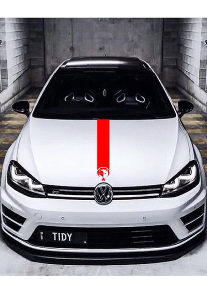 Oto Kaput Şerit Özel Yeni Sticker Mxgftz Kurt ve Ay Yıldız Tasarımlı Kırmızı 12*60 cm fiyatları