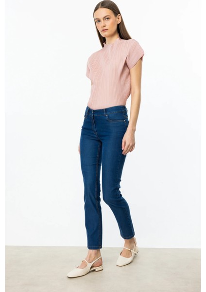 Kadın Beş Cep Dar Paça Pantolon 2116 Indigo fiyatları