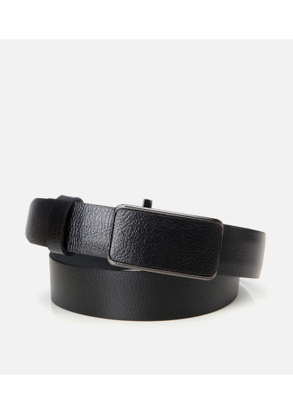 06KEH310910A100 ERKEK Deri Siyah Kemer