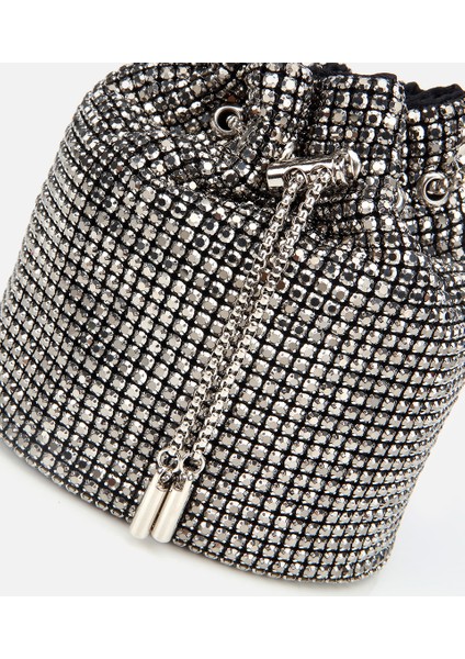 03CAH309210A250 KADIN Gri Taşlı Portföy Çanta