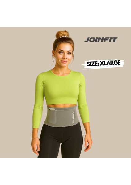 Joınfıt Termal Sauna Bel Göbek Eritme Incelme Terleme Korsesi Termal Sauna Kemer XL