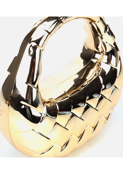 03CAH312280A540 KADIN Gold Metalik Dokulu Portföy Çanta