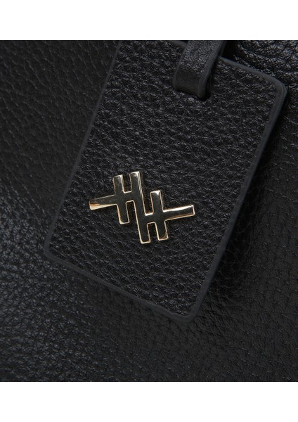 03CAH309170A100 KADIN Deri Siyah Tote Çanta